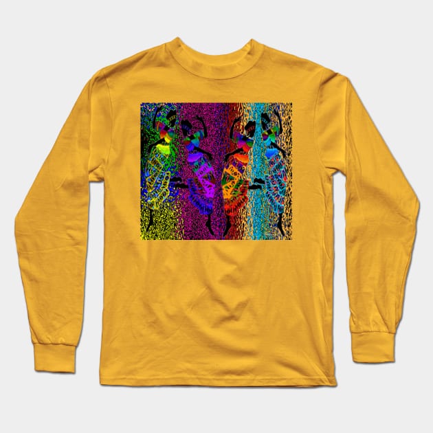 African Foot Dance Long Sleeve T-Shirt by Afrocentric-Redman4u2